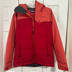 Patagonia Rubicon Recco Insulated Puffer Jacket Hoody Red Women’s Size Medium